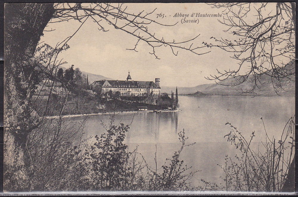 Timbres-CPA-carte postale- (73) Abbaye de Hautecombe 4 Lyon 4 (69)