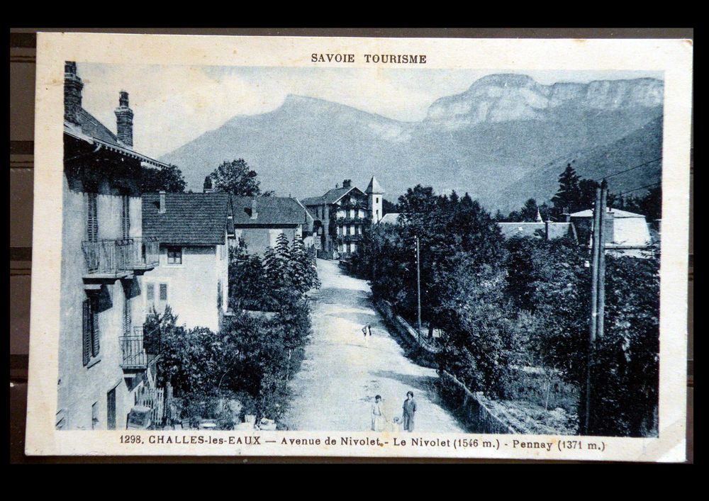 Timbres-CPA-carte postale- Challes-les-Eaux (73) Avenue de N 1 Lyon 4 (69)
