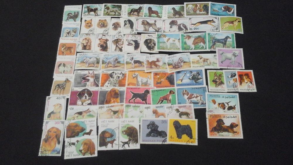 Timbres sur les chiens 4 Angers (49)