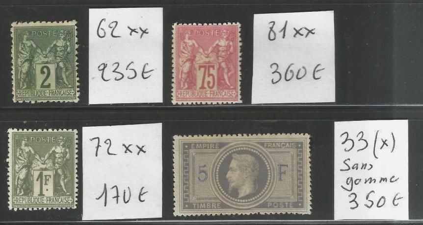 Timbres classiques france 170 Raismes (59)