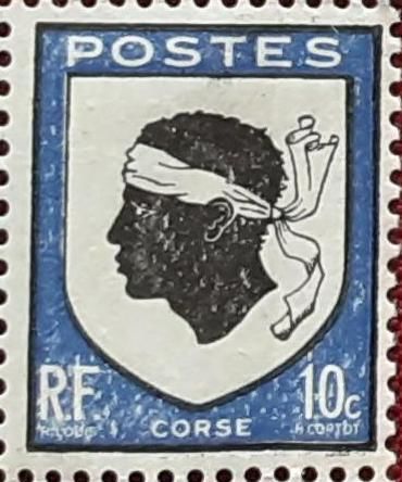 TIMBRES � collection Corse 10c 1 Pontoise (95)