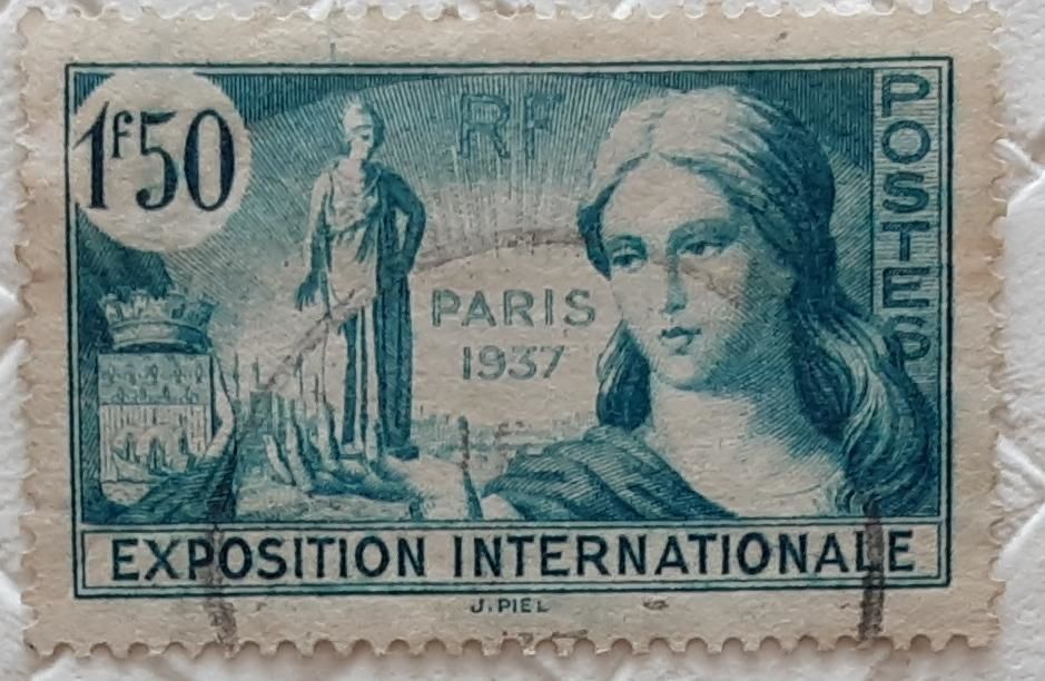 TIMBRES � collection exposition internationale PARIS1937 1 Pontoise (95)