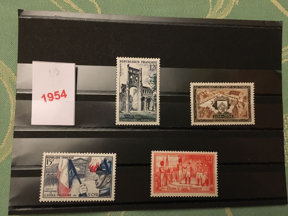 Timbres de Collection de France **  Neufs  1954 1 Lyon 7 (69)