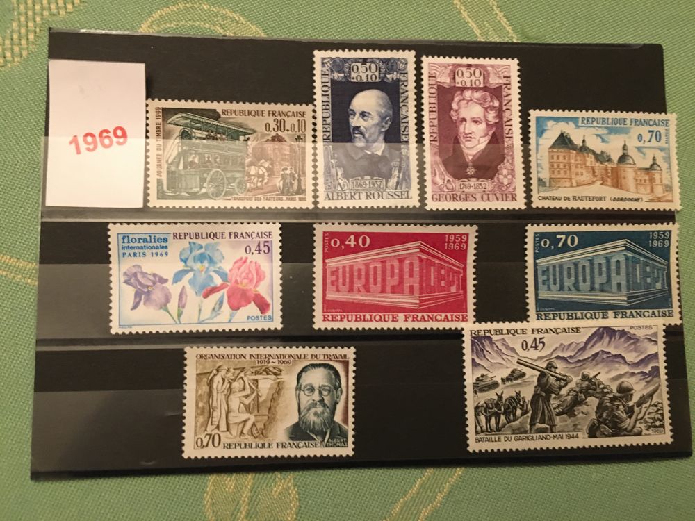 Timbres de Collection de France  Neufs  ** 1969
1 Lyon 7 (69)