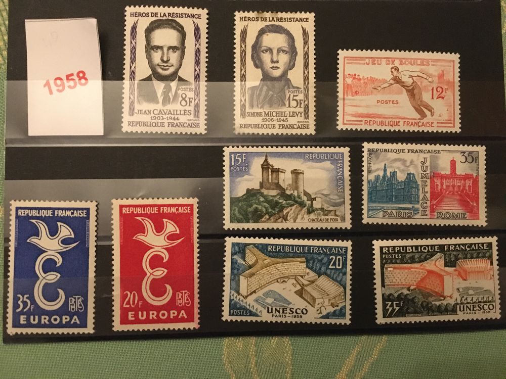 Timbres de Collection de France  Neufs **  1958
1 Lyon 7 (69)