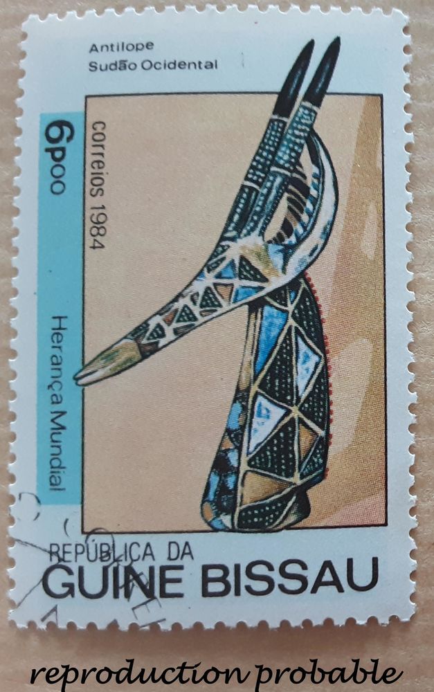 timbres � collection GUIN�E BISSAU reproduction probable (1t 1 Pontoise (95)