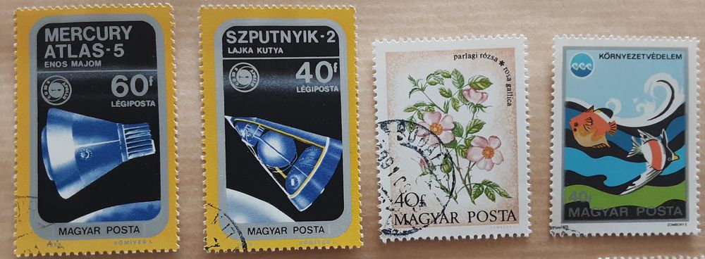 4 timbres � collection  MAGYAR (hongrie) 1 Pontoise (95)