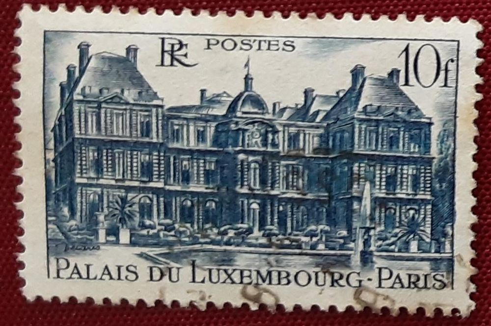 TIMBRES � collection PARIS palais du LUXEMBOURG 10f oblit�r� 1 Pontoise (95)