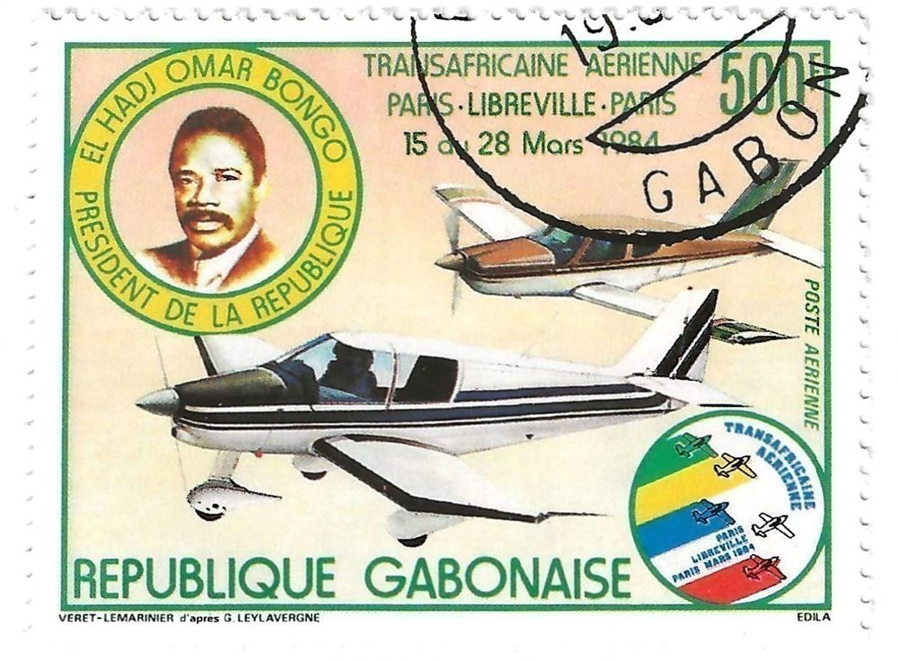 14 Timbres Collection Philat�lique du Gabon 0 Le Roc-Saint-Andr� (56)