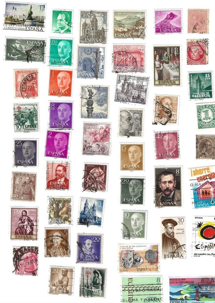 128 Timbres Collection Philat�lique d'Espagne 0 Le Roc-Saint-Andr� (56)