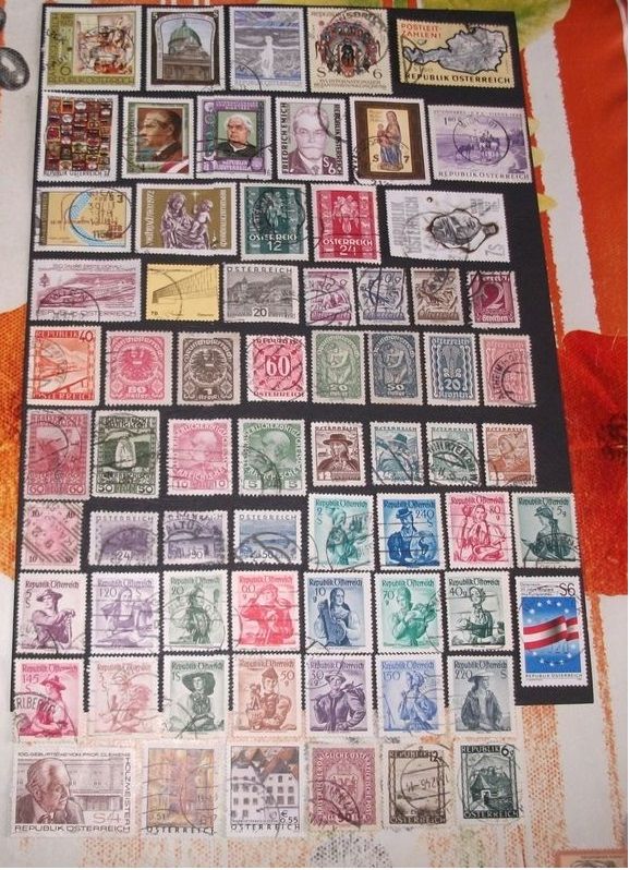 Lot de 140 timbres diff�rents et oblit�r�s d'Autriche 4 Aillevillers-et-Lyaumont (70)