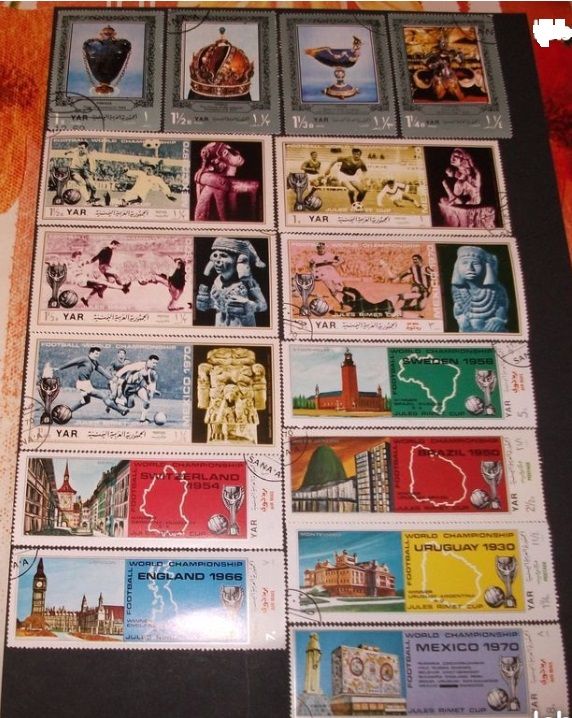 Lot de 33 Timbres diff�rents et oblit�r�s de YAR.
1 Aillevillers-et-Lyaumont (70)
