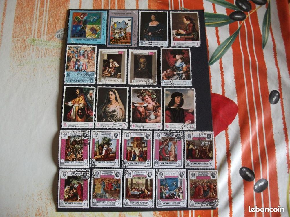 Lot de 50 Timbres diff�rents et oblit�r�s du Yemen 2 Aillevillers-et-Lyaumont (70)