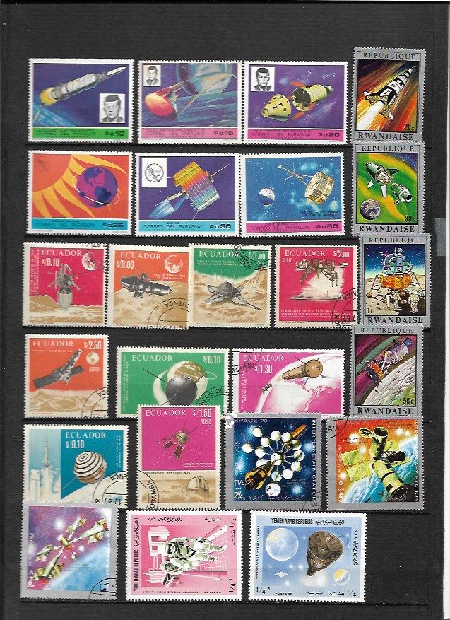 Timbres sur l'espace lot n� 05 2 Viry-Noureuil (02)