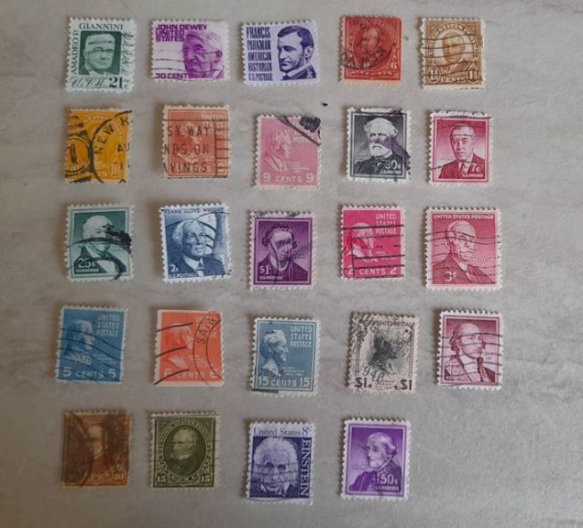 84 TIMBRES des ETATS UNIS 2 �ragny (95)