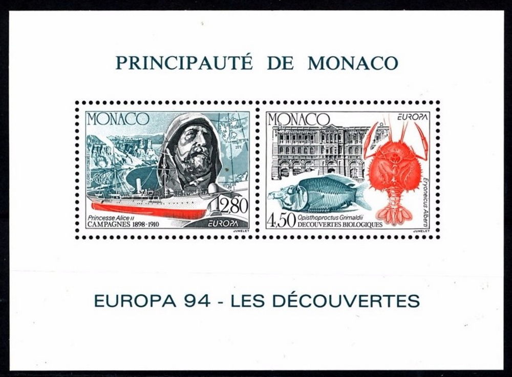 Timbres EUROPE-FRANCE-MONACO 1994 YT Bloc spécial 23 32 Lyon 4 (69)