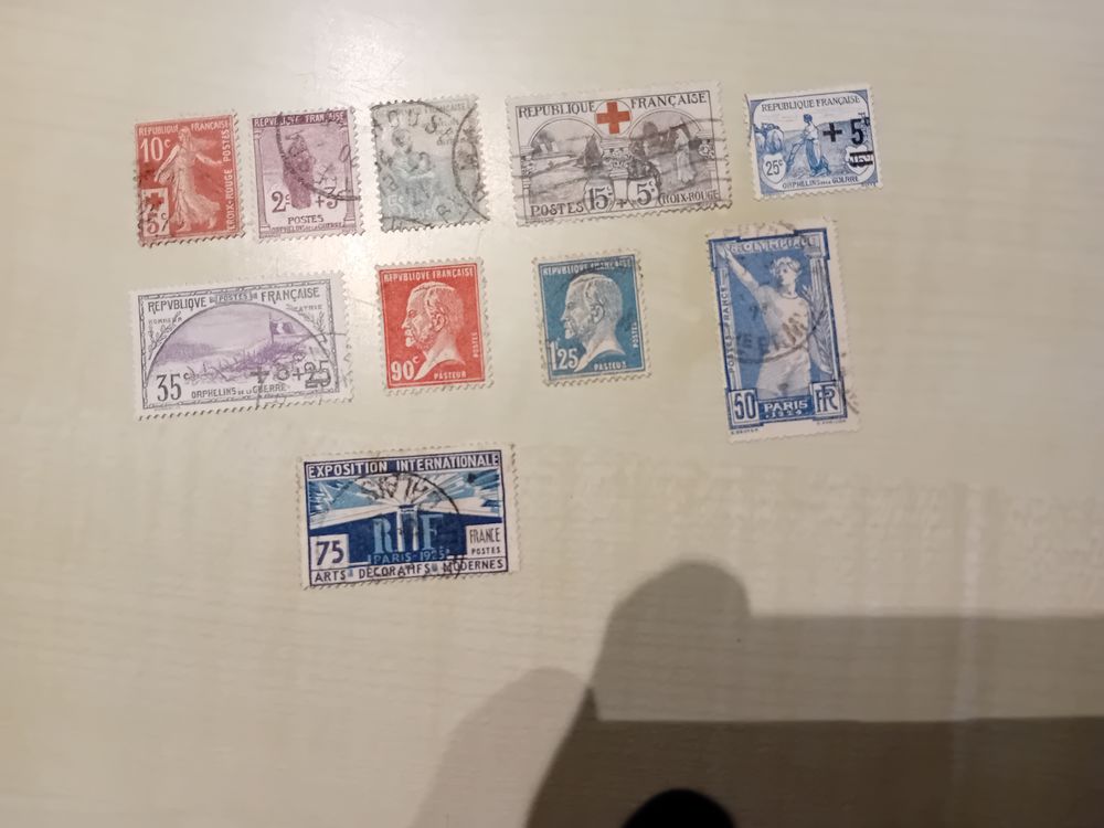 Timbres francais anciens obliteres 12 Briec (29)