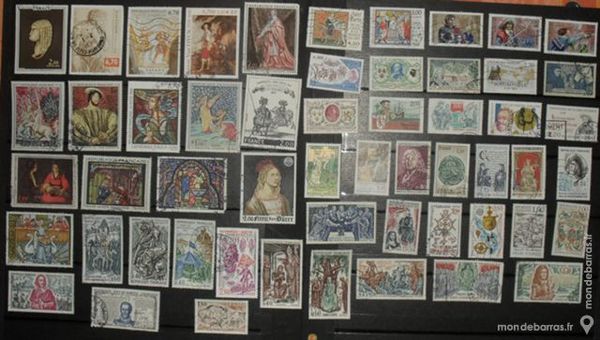 55 timbres fran&ccedil;ais th&egrave;me Histoire avant 1789 