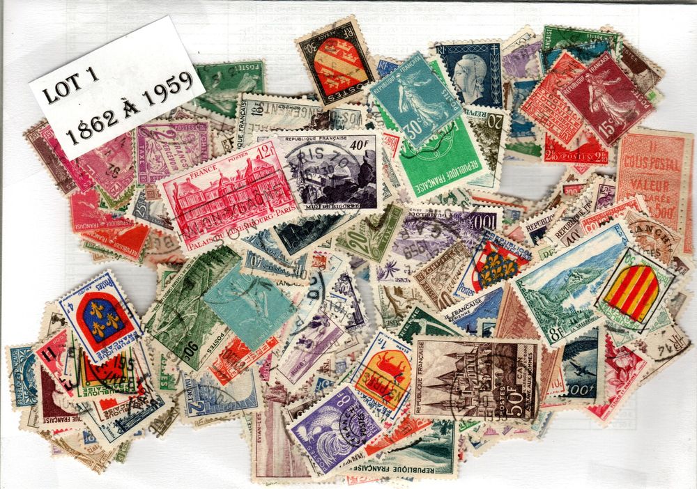 lot de 321 Timbres  de France de 1862 � 1959 0 Aviron (27)