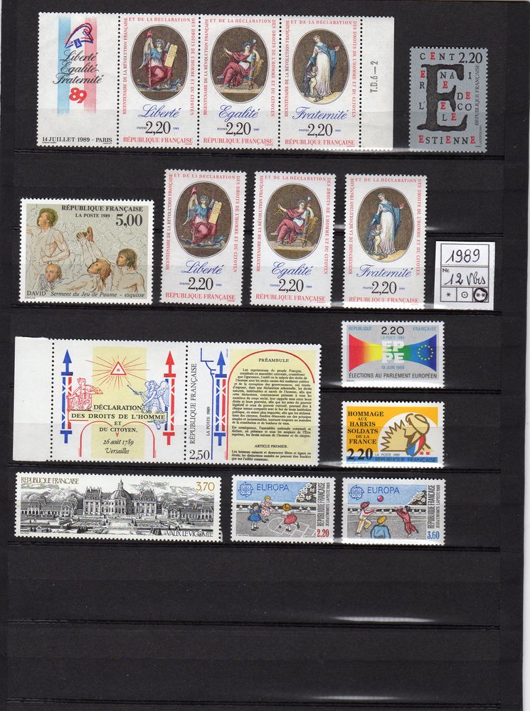 TIMBRES de FRANCE  N**  1989 6 Caumont (09)
