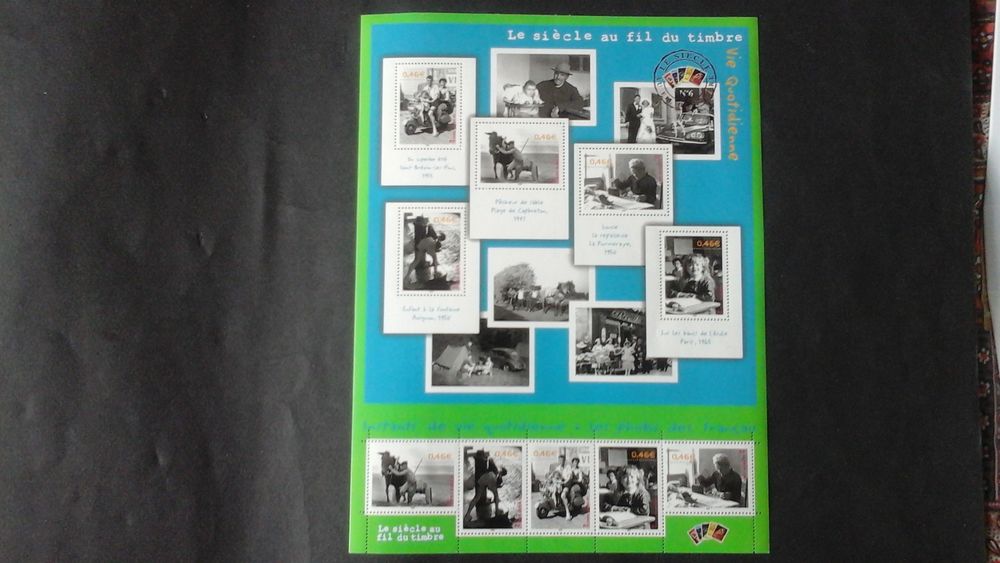 Timbres de France de 2004 le si�cle au fil du timbre n� 6 8 Angers (49)