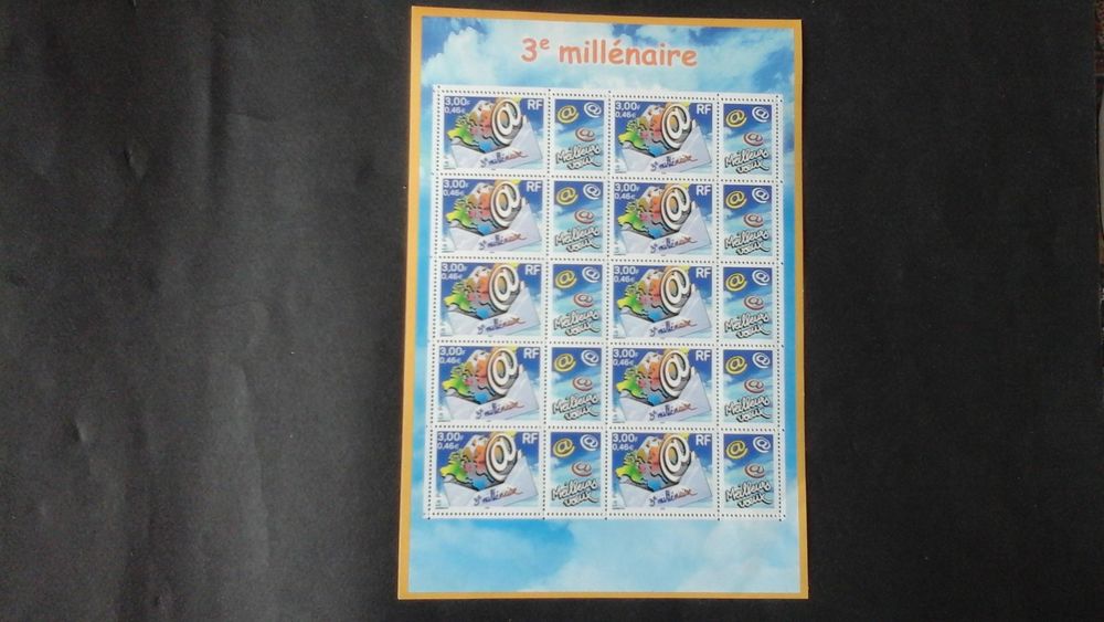 Timbres de France 3�me mill�naire 6 Angers (49)