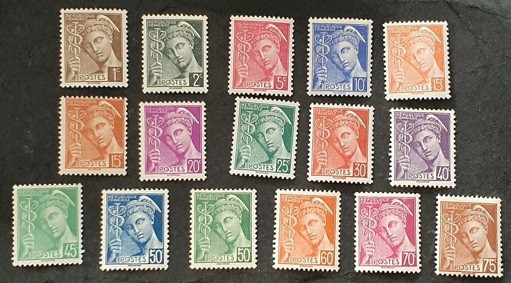 Timbres France 404 � 416A s�rie neufs sauf 2 1 Jou�-l�s-Tours (37)