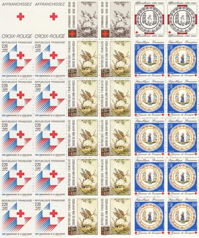 Timbres France Carnet CROIX ROUGE 1988 � 1990 NEUF
3 Aubin (12)