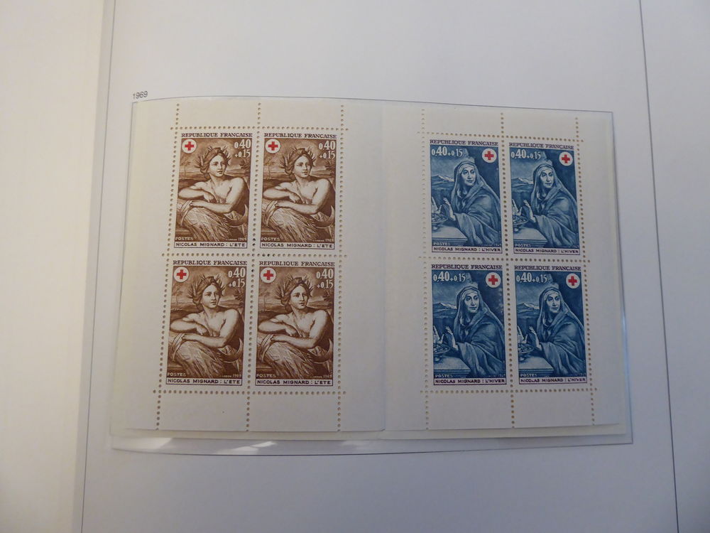 Timbres France - Carnet Croix rouge 1969 5 Sainghin-en-Weppes (59)