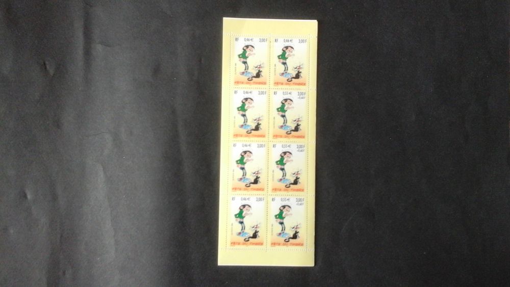 Timbres de France en carnet  Lagaffe f�te du timbre 2001 7 Angers (49)