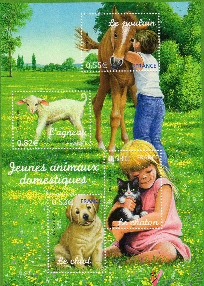 TIMBRES de FRANCE  . N**
FEUILLET   2006 4 Caumont (09)