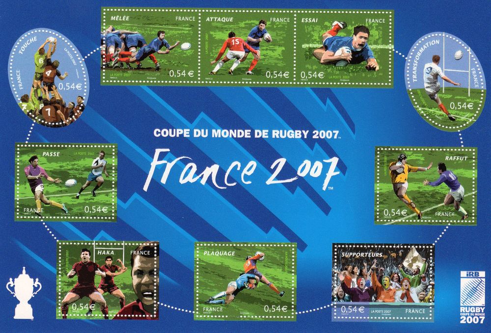 TIMBRES de FRANCE  . N**
FEUILLET   2007 9 Caumont (09)