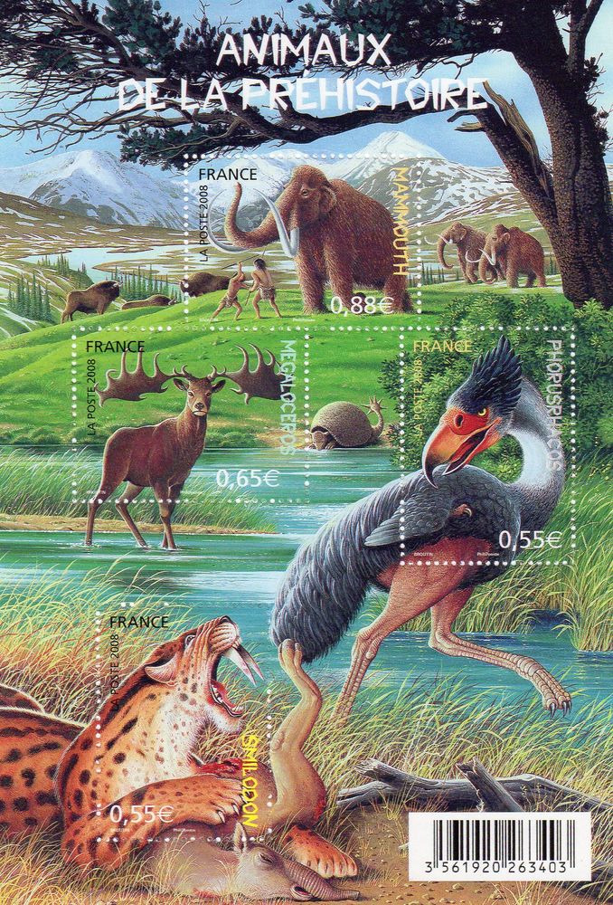 TIMBRES de FRANCE  . N**
FEUILLET   2008 4 Caumont (09)