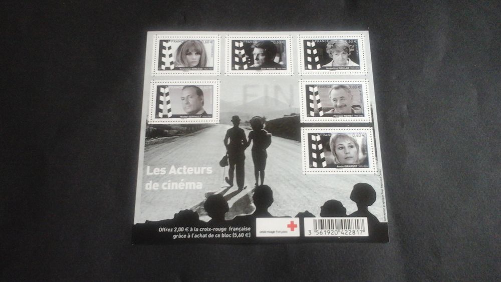 Timbres de France grands du cin�ma 9 Angers (49)