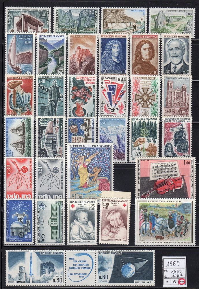 LOT DE TIMBRES   - FRANCE -
Neuf**   1965 5 Caumont (09)
