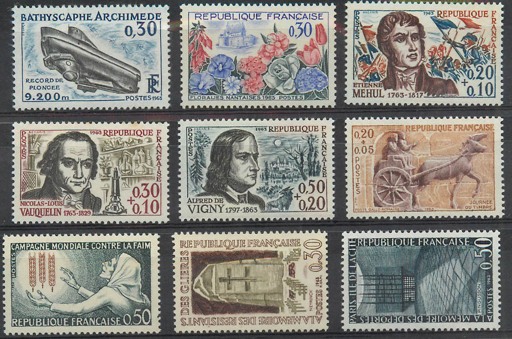 9 timbres de France neufs ** divers
0 Le Plessis-Bouchard (95)
