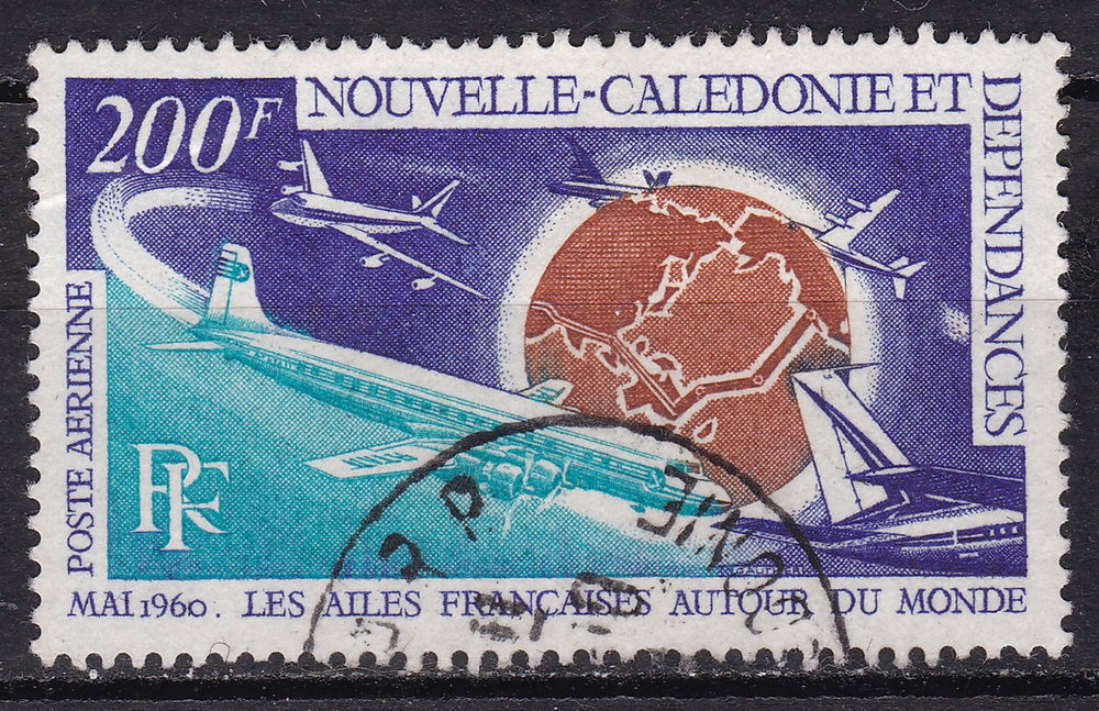 Timbres FRANCE-Nouvelle Calédonie 1970 YT PA 112 2 Lyon 4 (69)