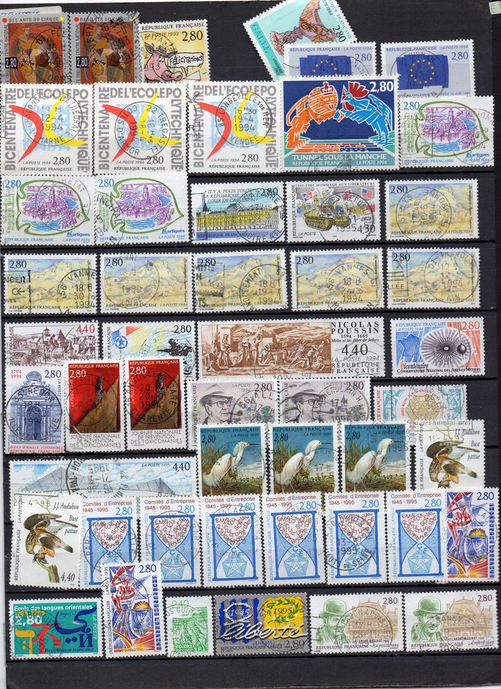 lot:32/ timbres de france oblit�ration ronde de l'ann�e 10 Cou�ron (44)