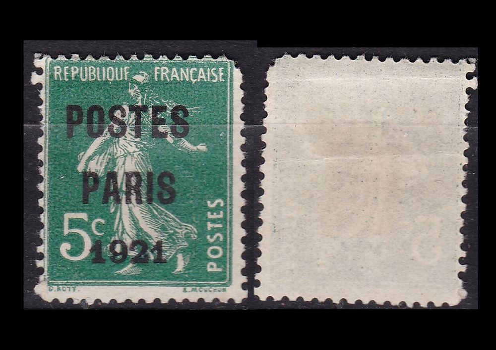 Timbres FRANCE Pré-oblitéré 1921 YT PO26 7 Lyon 4 (69)