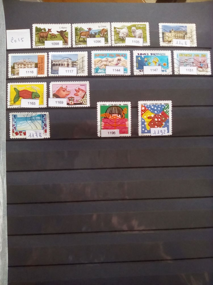 Timbres de France oblit�r�s 2015 / 2016 0 Bers�e (59)