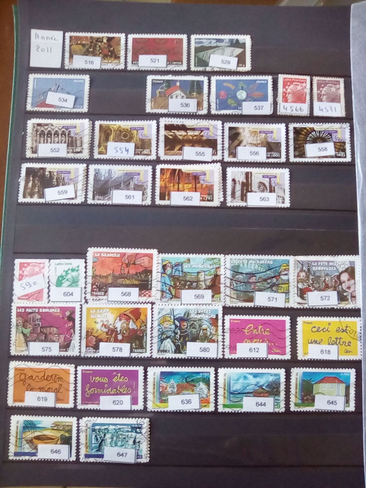 Timbres de France oblit�r�s 2011 0 Bers�e (59)