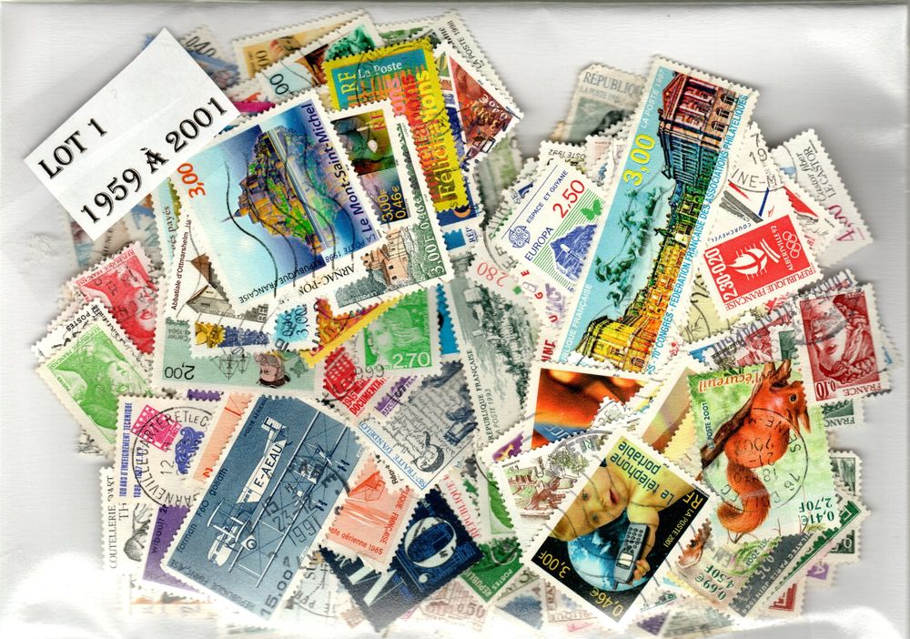 lot de 355 Timbres  de France p�riode de 1960 � 2001 0 Aviron (27)