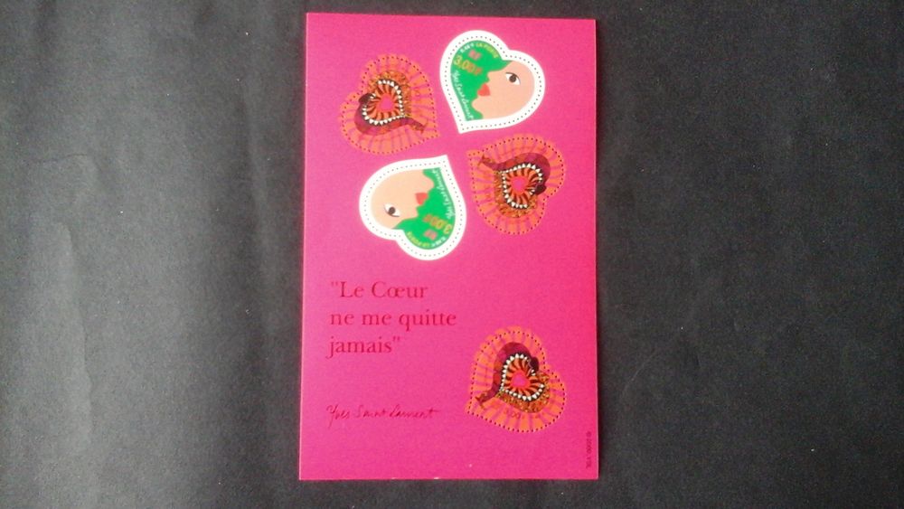 Timbres de France Saint-Valentin 2000 4 Angers (49)