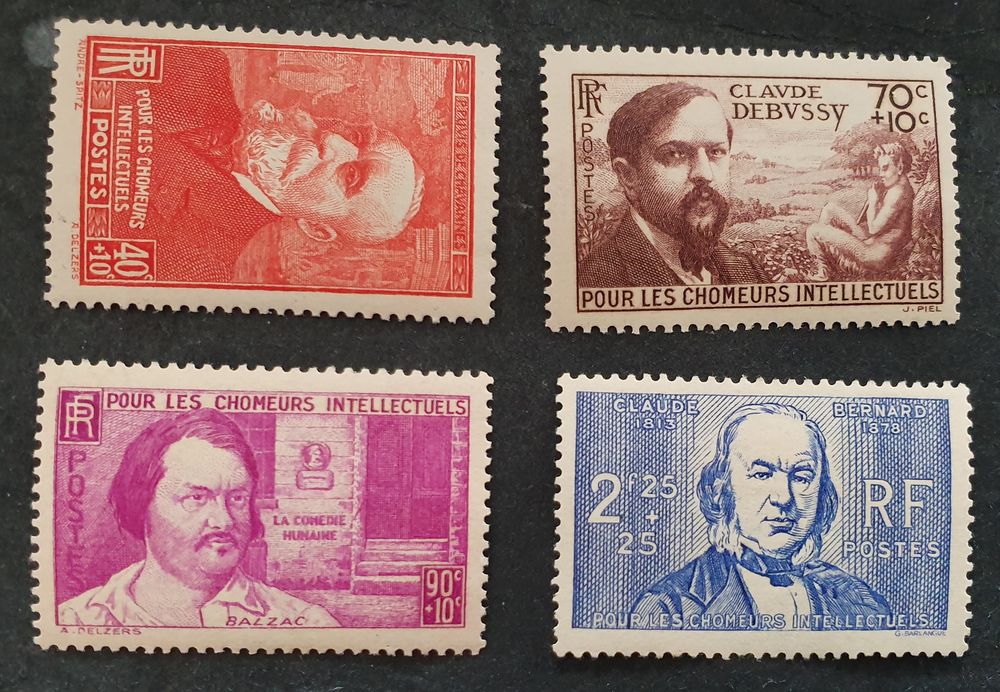 Timbres France 436 � 439 s�rie neufs 8 Jou�-l�s-Tours (37)