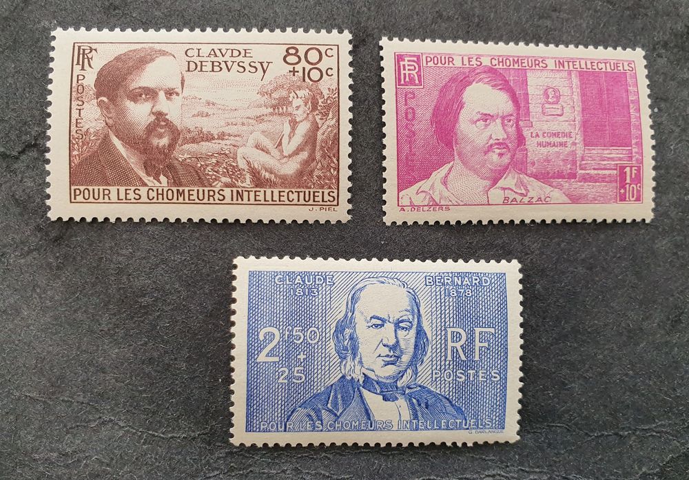 Timbres France s�rie 462 � 464  neufs 6 Jou�-l�s-Tours (37)