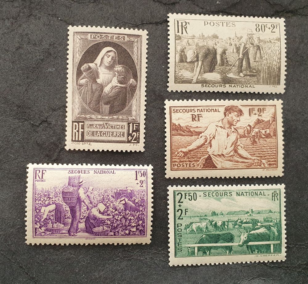Timbres France s�rie 465 + s�rie 466 � 469  neufs 3 Jou�-l�s-Tours (37)