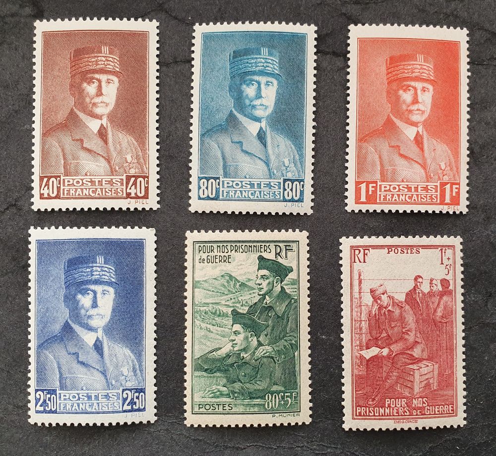 Timbres France 2 s�ries 470 � 475  neufs 1 Jou�-l�s-Tours (37)