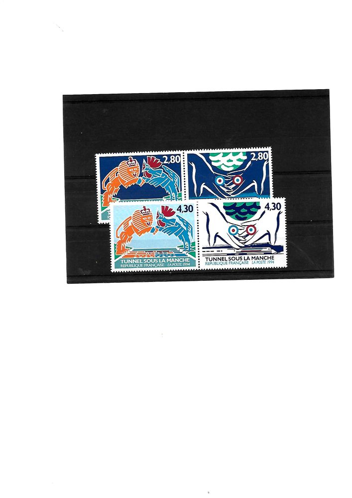 Timbres de FRANCE - S�ries   Tunnel sous la Manche   0 Mulhouse (68)