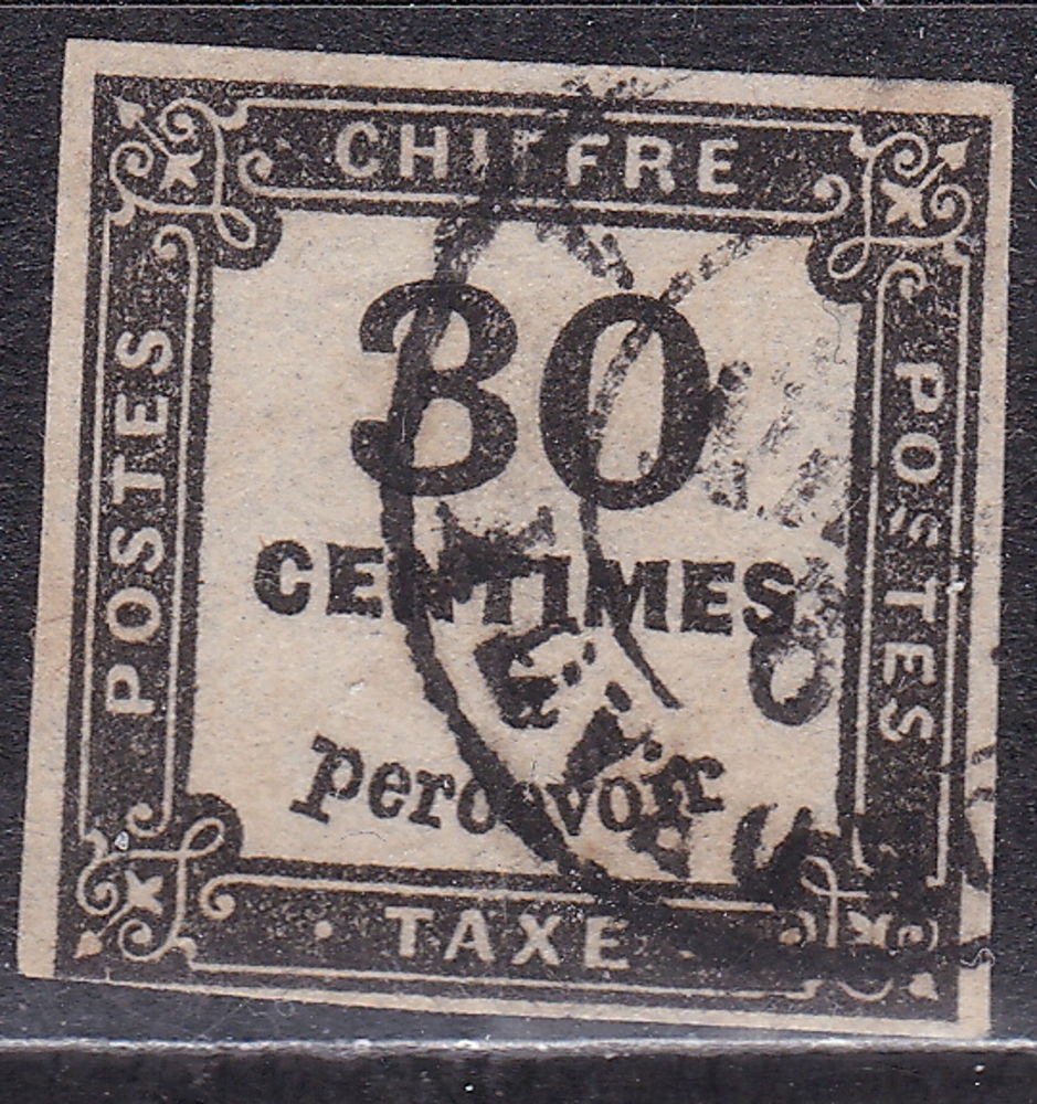 Timbres FRANCE taxes 1871-78 YT T6 22 Lyon 4 (69)