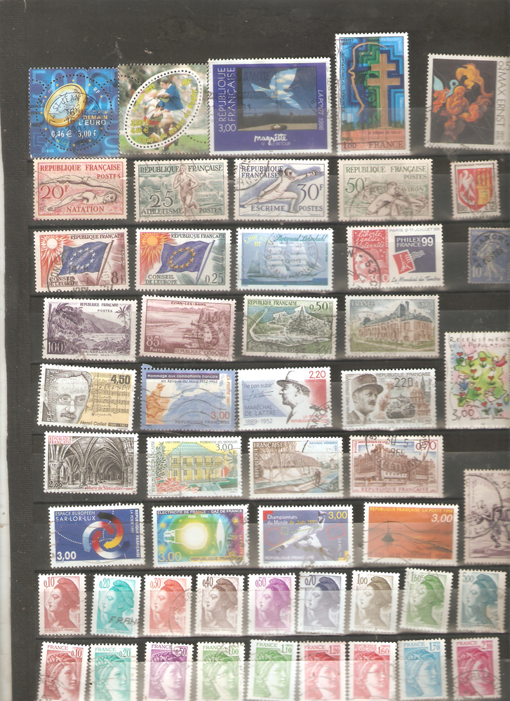 LOT DE 50 TIMBRES FRANCE  1 Neuilly-sur-Marne (93)